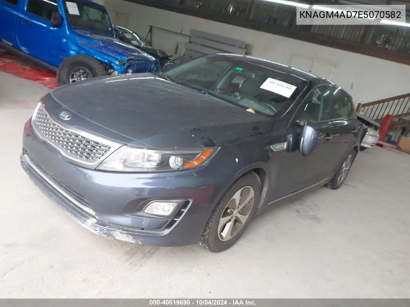 KNAGM4AD7E5070582 2014 Kia Optima Hybrid Lx