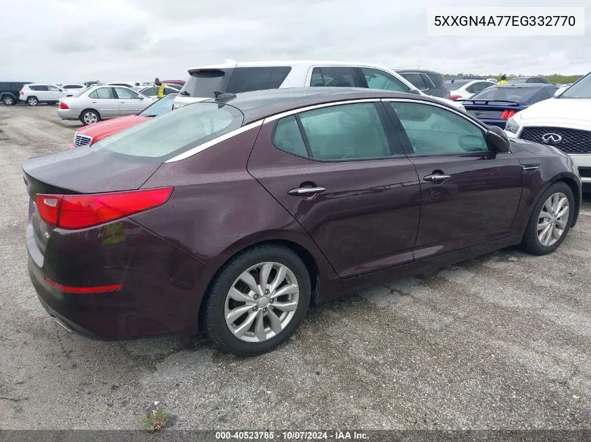 5XXGN4A77EG332770 2014 Kia Optima Ex