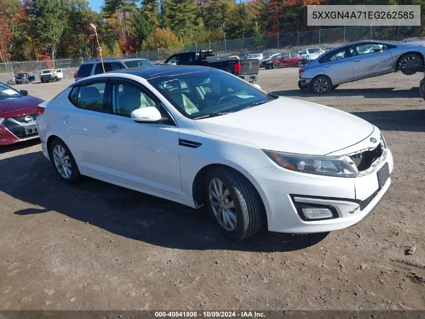 2014 Kia Optima Ex VIN: 5XXGN4A71EG262585 Lot: 40541808