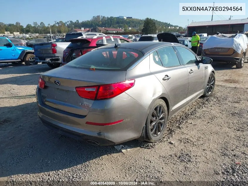 2014 Kia Optima Ex VIN: 5XXGN4A7XEG294564 Lot: 40548009