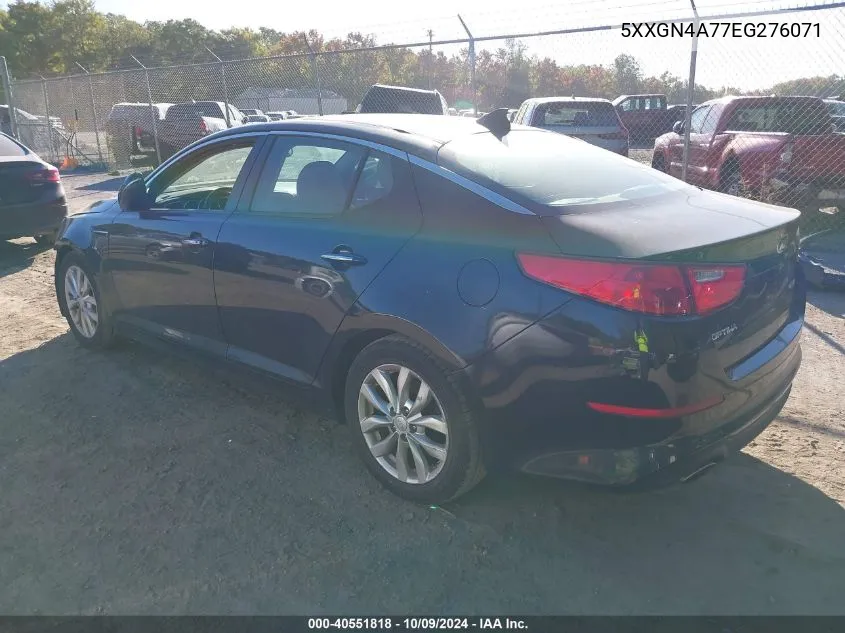 2014 Kia Optima Ex VIN: 5XXGN4A77EG276071 Lot: 40551818