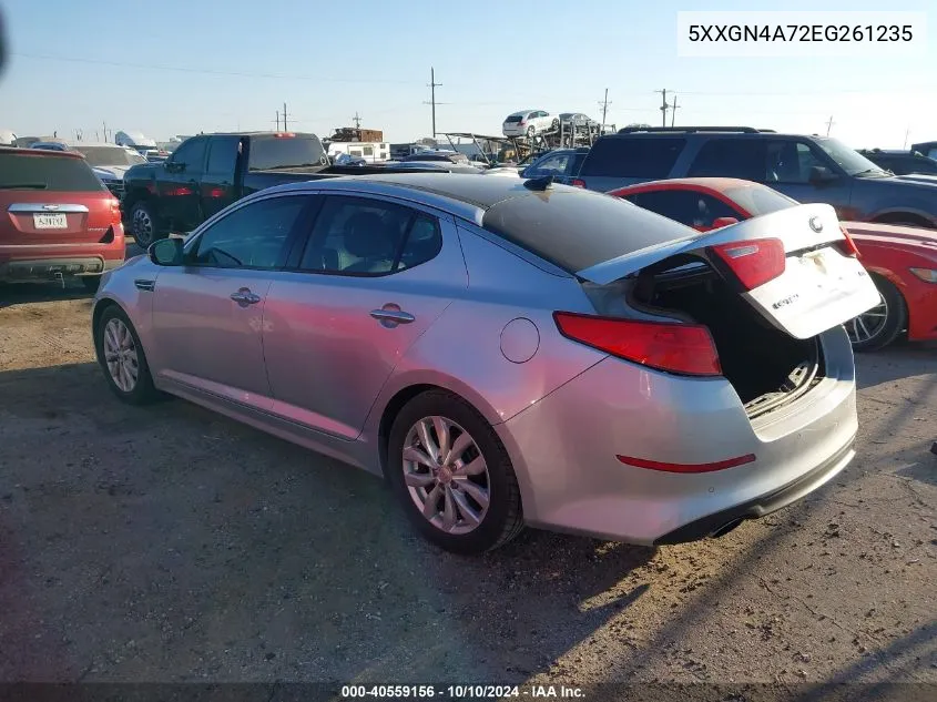 2014 Kia Optima Ex VIN: 5XXGN4A72EG261235 Lot: 40559156