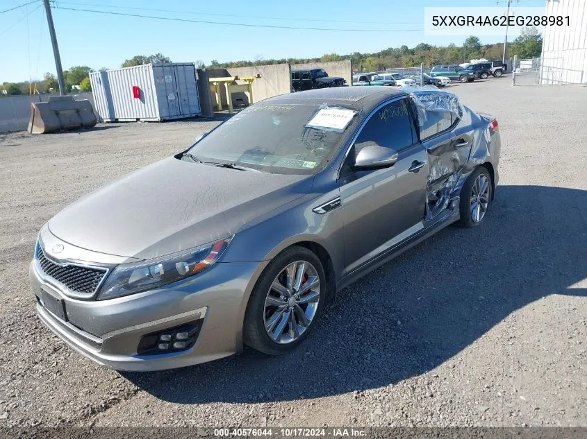 5XXGR4A62EG288981 2014 Kia Optima Sx