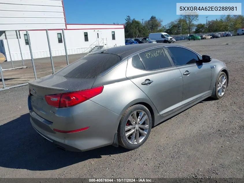 5XXGR4A62EG288981 2014 Kia Optima Sx