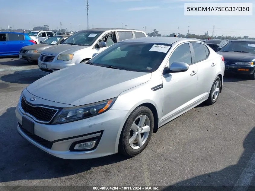 5XXGM4A75EG334360 2014 Kia Optima Lx