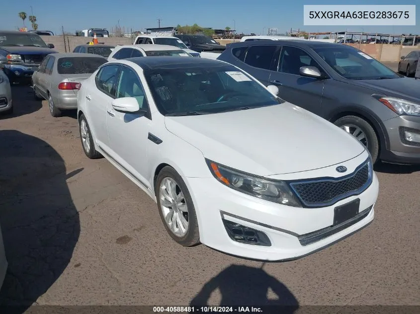 2014 Kia Optima Sxl Turbo VIN: 5XXGR4A63EG283675 Lot: 40588481