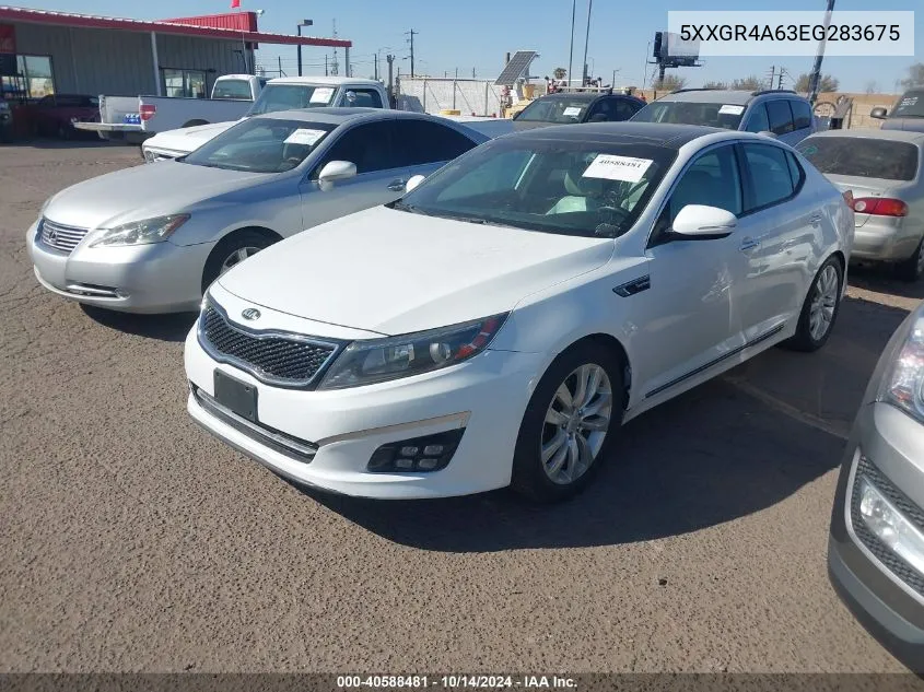 2014 Kia Optima Sxl Turbo VIN: 5XXGR4A63EG283675 Lot: 40588481