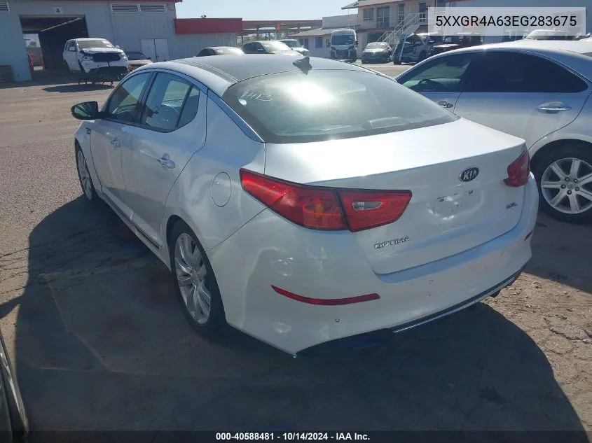 2014 Kia Optima Sxl Turbo VIN: 5XXGR4A63EG283675 Lot: 40588481