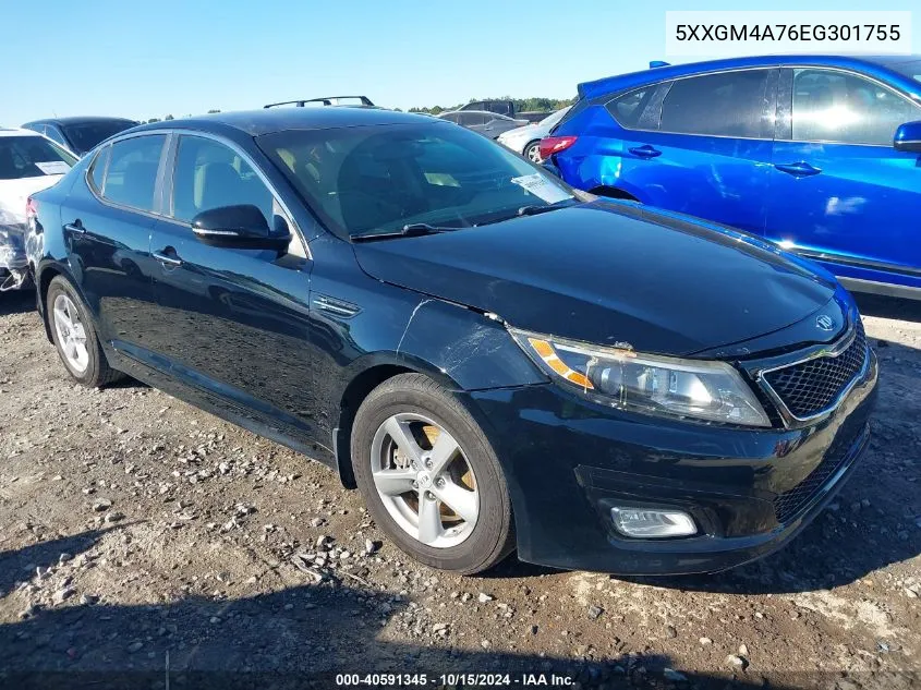 2014 Kia Optima Lx VIN: 5XXGM4A76EG301755 Lot: 40591345