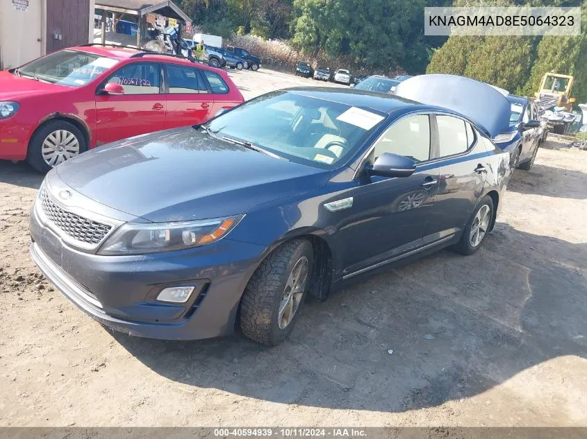 2014 Kia Optima Hybrid Lx VIN: KNAGM4AD8E5064323 Lot: 40594939