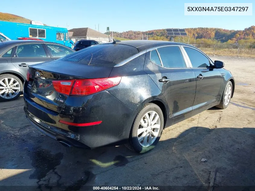 2014 Kia Optima Ex VIN: 5XXGN4A75EG347297 Lot: 40604254