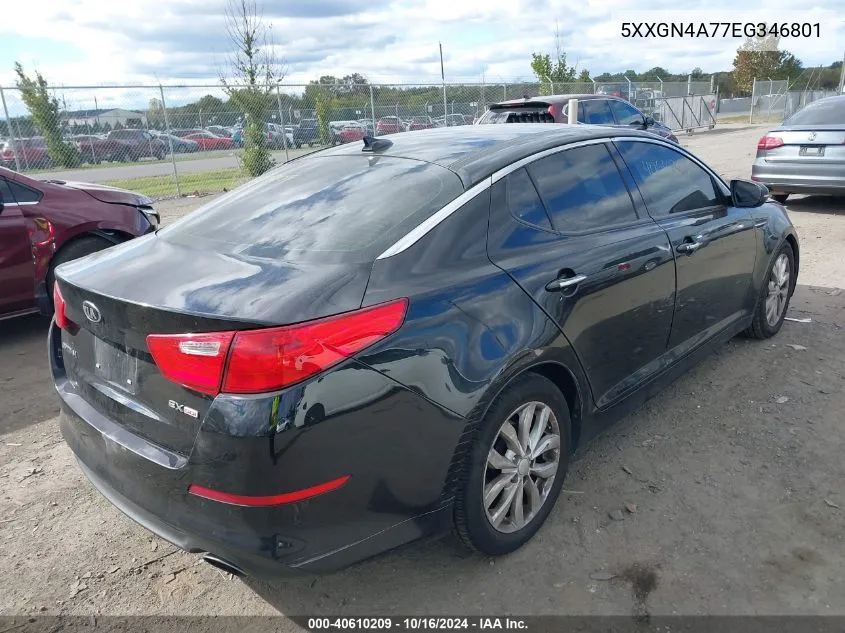 5XXGN4A77EG346801 2014 Kia Optima Ex