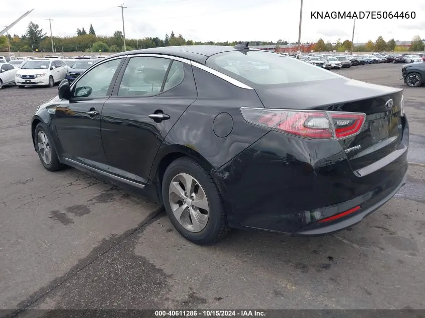 2014 Kia Optima Hybrid Lx VIN: KNAGM4AD7E5064460 Lot: 40611286