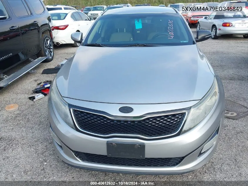 2014 Kia Optima Lx VIN: 5XXGM4A79EG346849 Lot: 40612632