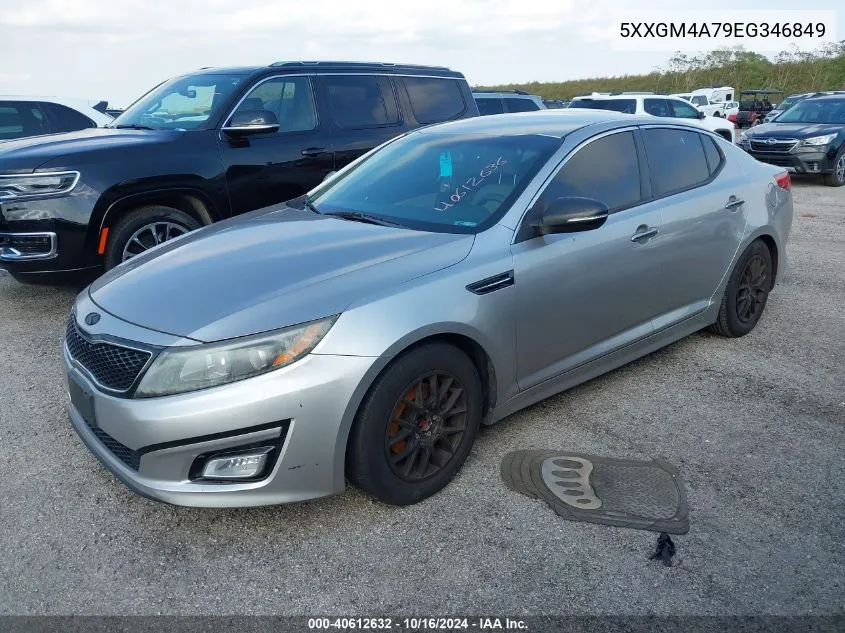 2014 Kia Optima Lx VIN: 5XXGM4A79EG346849 Lot: 40612632