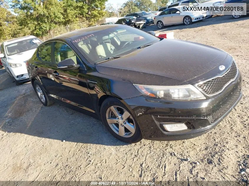 2014 Kia Optima Lx VIN: 5XXGM4A70EG280188 Lot: 40622149