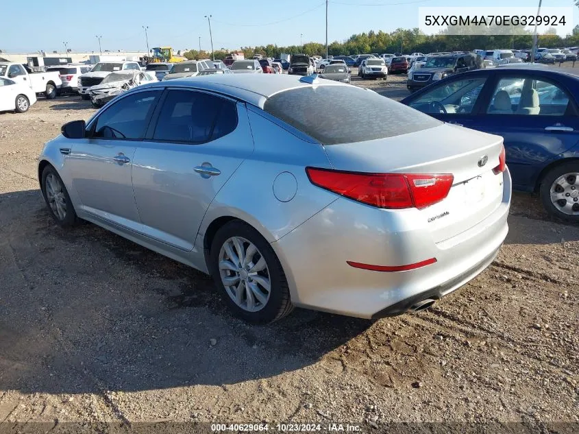 2014 Kia Optima Lx VIN: 5XXGM4A70EG329924 Lot: 40629064