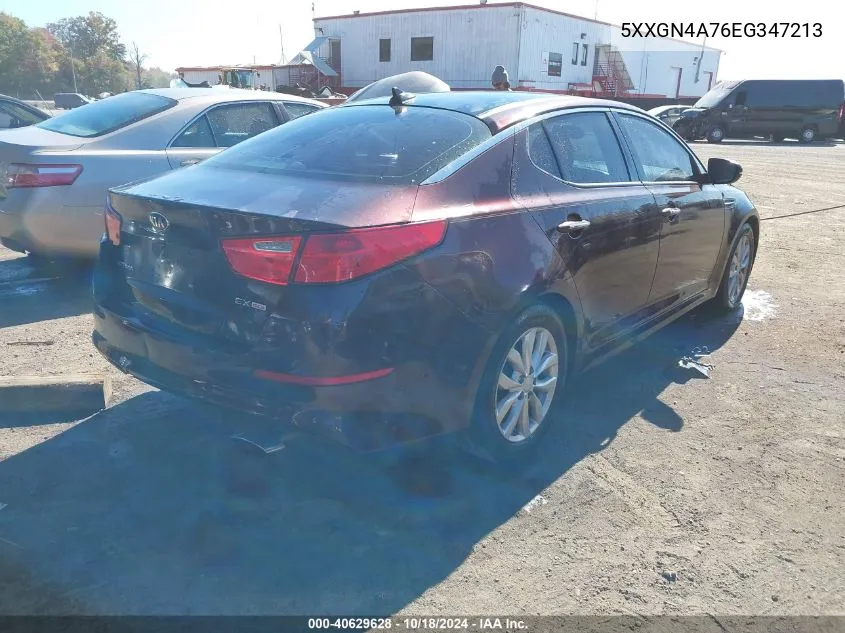 5XXGN4A76EG347213 2014 Kia Optima Ex