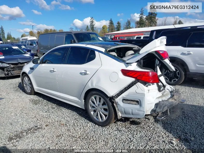 2014 Kia Optima Ex VIN: 5XXGN4A79EG312424 Lot: 40637021