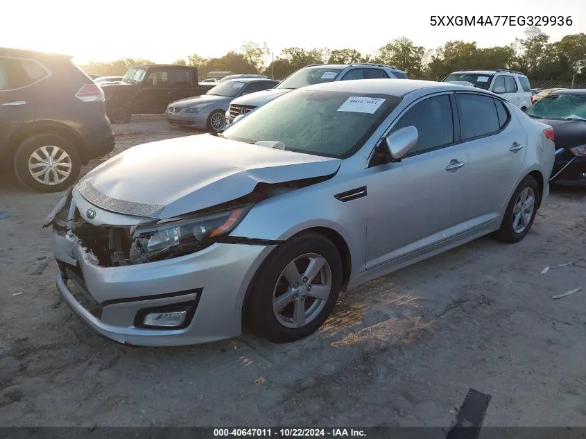 2014 Kia Optima Lx VIN: 5XXGM4A77EG329936 Lot: 40647011