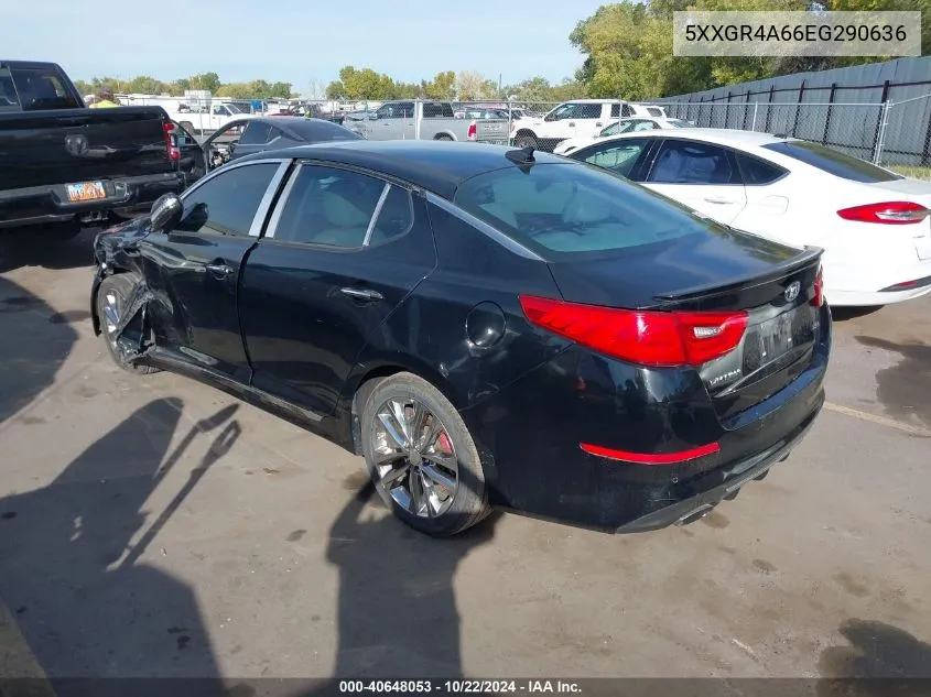 2014 Kia Optima Sxl Turbo VIN: 5XXGR4A66EG290636 Lot: 40648053