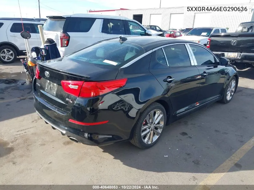 2014 Kia Optima Sxl Turbo VIN: 5XXGR4A66EG290636 Lot: 40648053