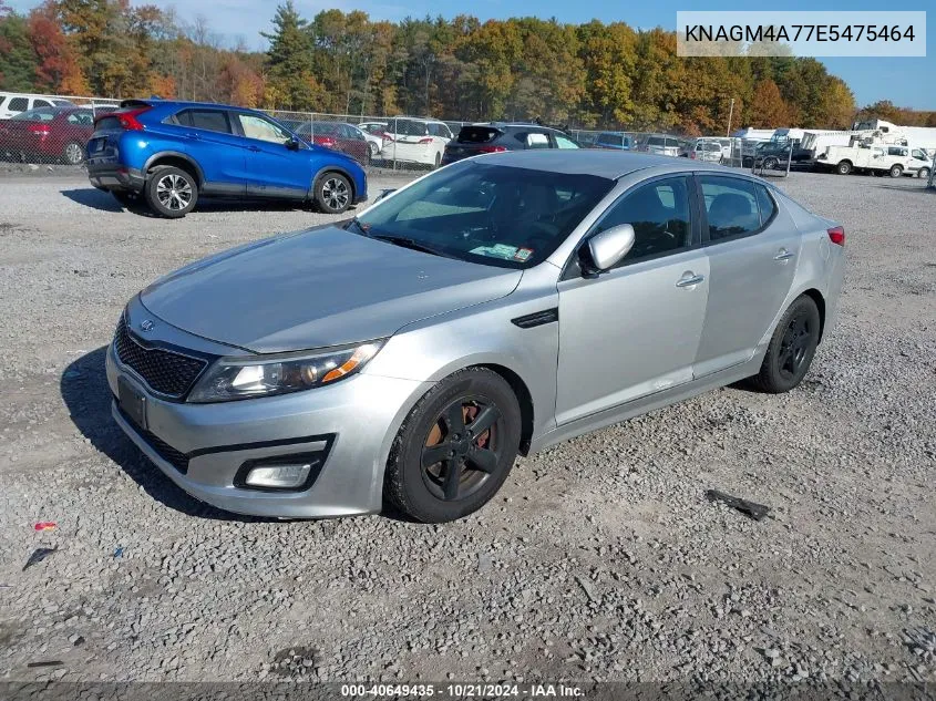 2014 Kia Optima Lx VIN: KNAGM4A77E5475464 Lot: 40649435