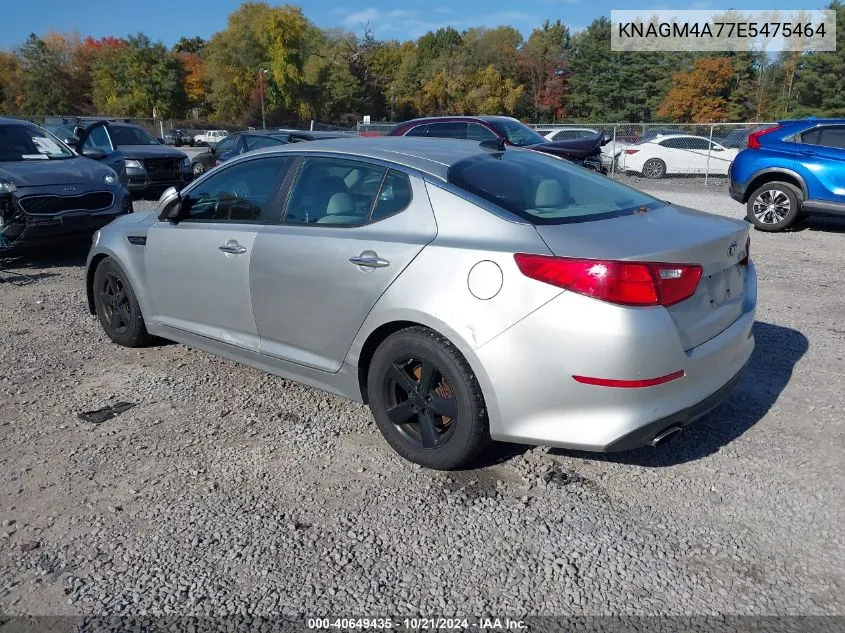 2014 Kia Optima Lx VIN: KNAGM4A77E5475464 Lot: 40649435