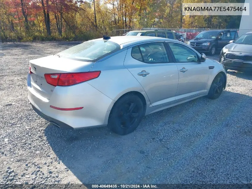 2014 Kia Optima Lx VIN: KNAGM4A77E5475464 Lot: 40649435