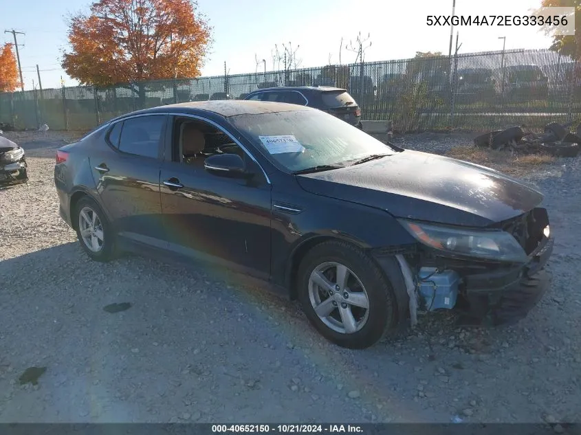 5XXGM4A72EG333456 2014 Kia Optima Lx