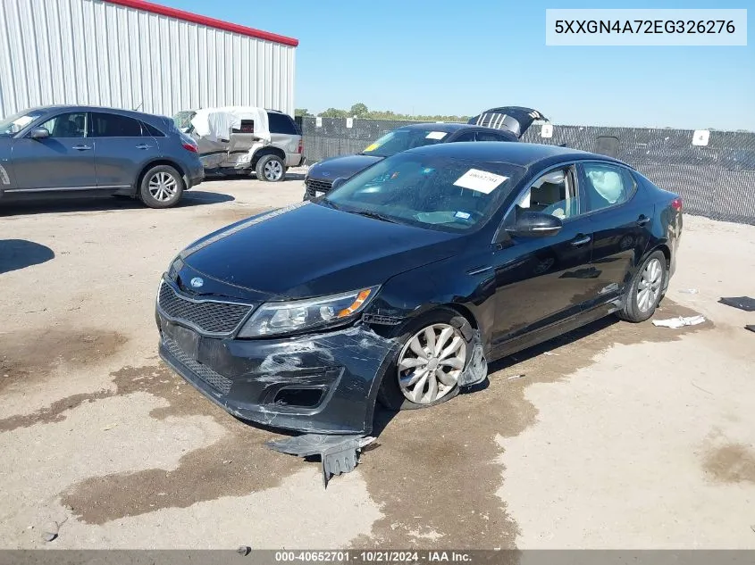 2014 Kia Optima Ex VIN: 5XXGN4A72EG326276 Lot: 40652701