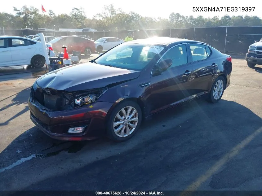 2014 Kia Optima Ex VIN: 5XXGN4A71EG319397 Lot: 40675628