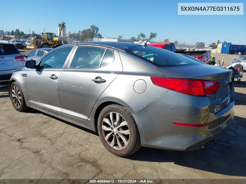 2014 Kia Optima Ex VIN: 5XXGN4A77EG311675 Lot: 40694412