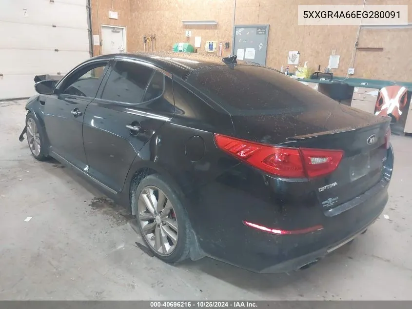 2014 Kia Optima Sxl Turbo VIN: 5XXGR4A66EG280091 Lot: 40696216