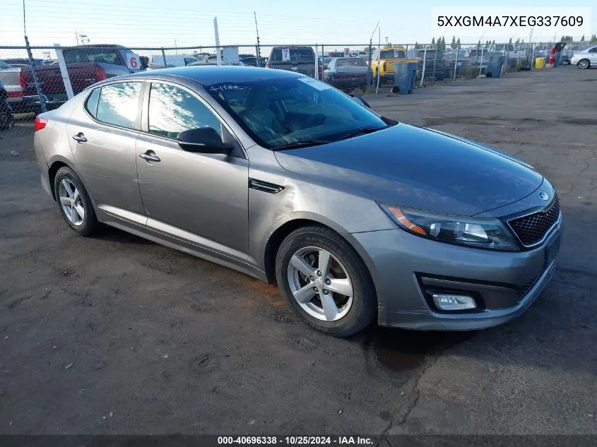 2014 Kia Optima Lx VIN: 5XXGM4A7XEG337609 Lot: 40696338