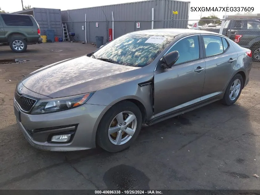 2014 Kia Optima Lx VIN: 5XXGM4A7XEG337609 Lot: 40696338