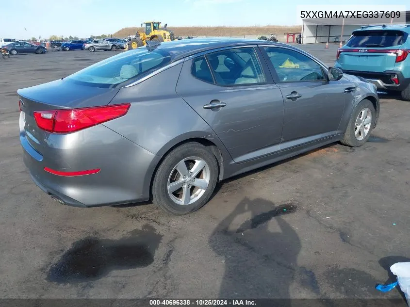 2014 Kia Optima Lx VIN: 5XXGM4A7XEG337609 Lot: 40696338