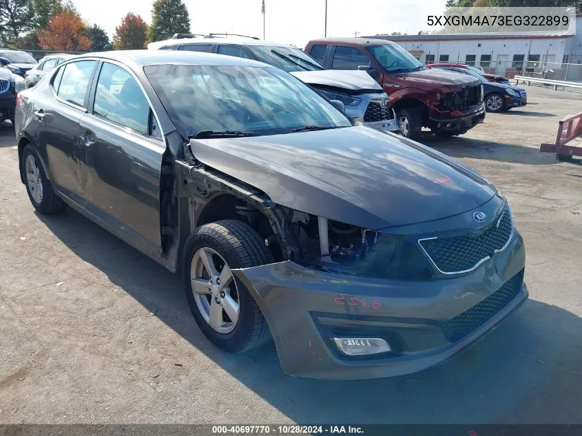 2014 Kia Optima Lx VIN: 5XXGM4A73EG322899 Lot: 40697770