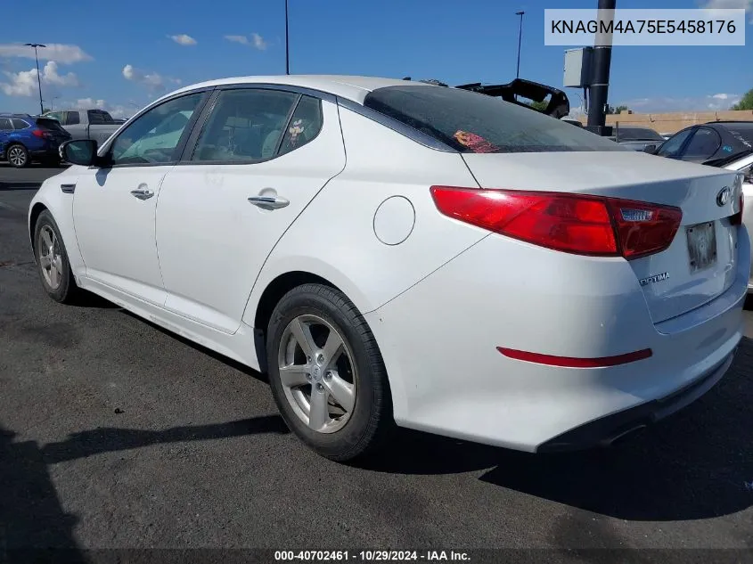 2014 Kia Optima Lx VIN: KNAGM4A75E5458176 Lot: 40702461