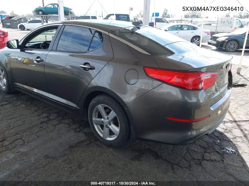 5XXGM4A7XEG346410 2014 Kia Optima Lx