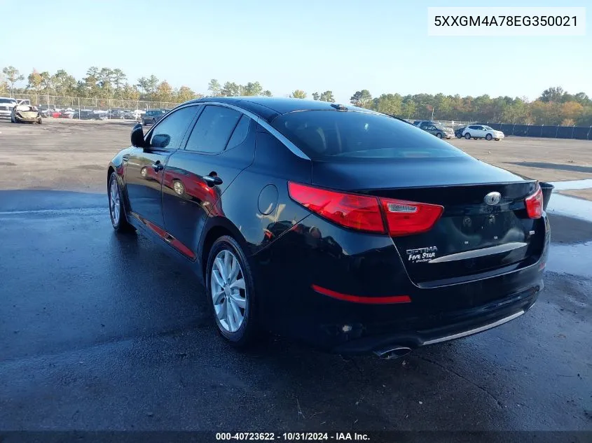 2014 Kia Optima Lx VIN: 5XXGM4A78EG350021 Lot: 40723622