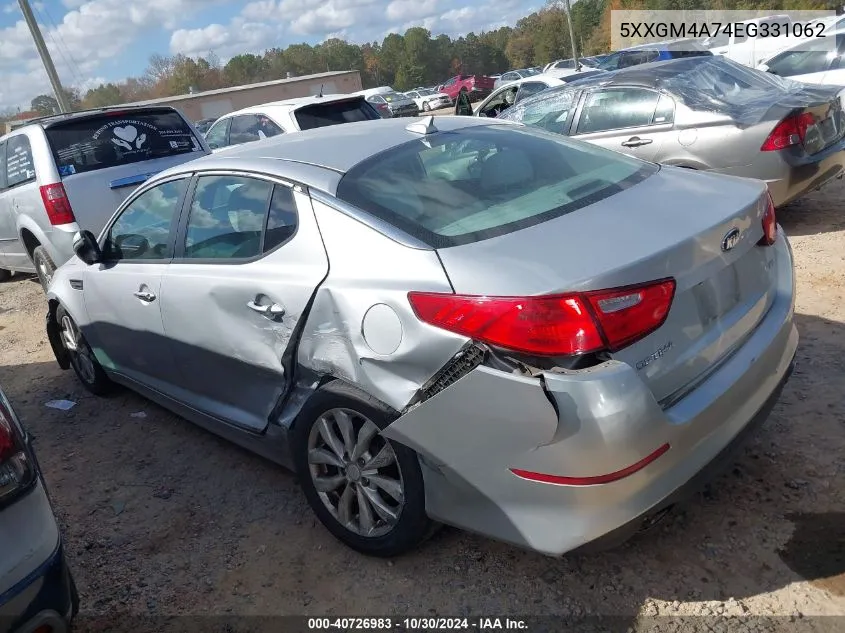 2014 Kia Optima Lx VIN: 5XXGM4A74EG331062 Lot: 40726983