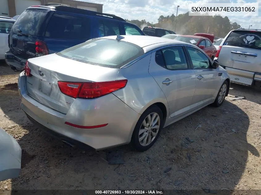 5XXGM4A74EG331062 2014 Kia Optima Lx