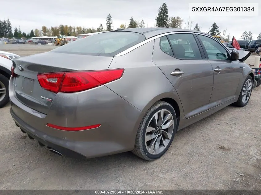 2014 Kia Optima Sx Turbo VIN: 5XXGR4A67EG301384 Lot: 40729864