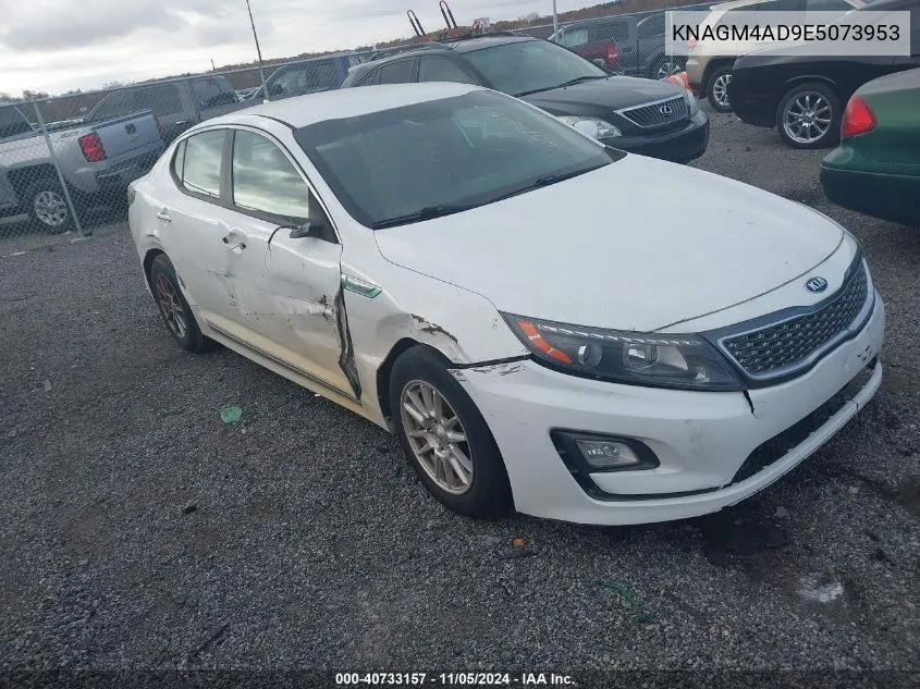 2014 Kia Optima Hybrid Lx VIN: KNAGM4AD9E5073953 Lot: 40733157