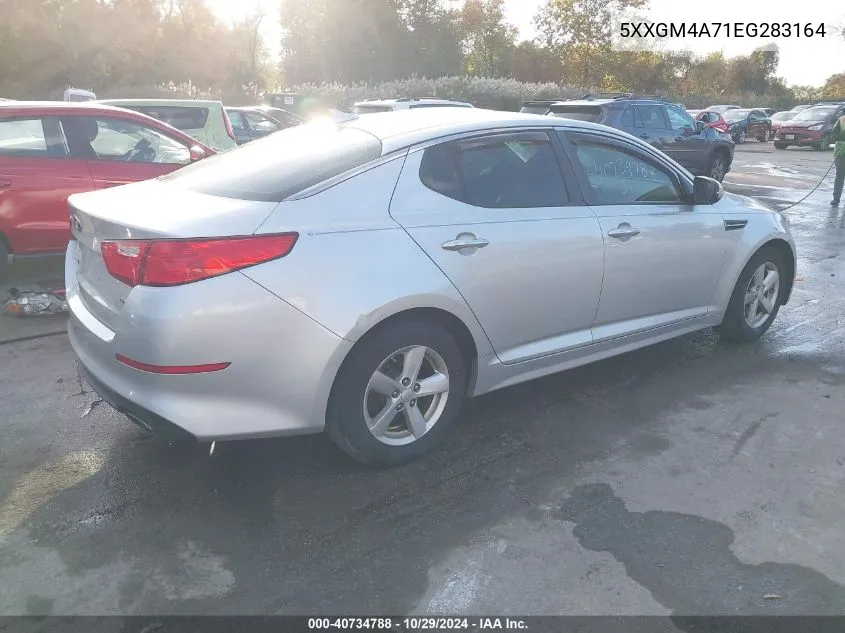 2014 Kia Optima Lx VIN: 5XXGM4A71EG283164 Lot: 40734788