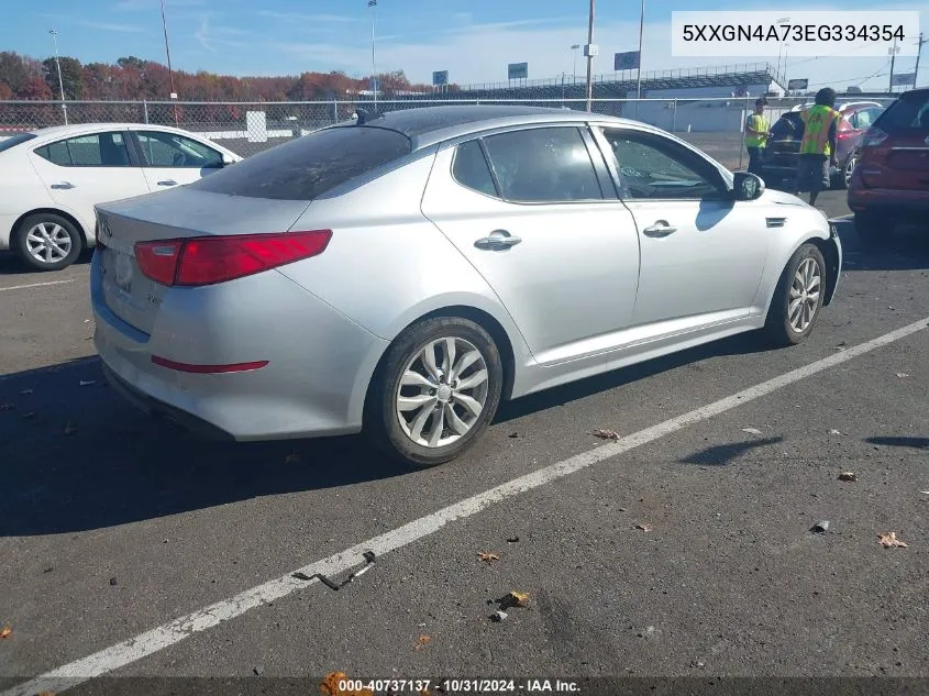 2014 Kia Optima Ex VIN: 5XXGN4A73EG334354 Lot: 40737137