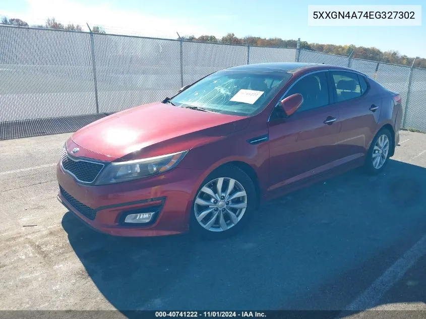 2014 Kia Optima Ex VIN: 5XXGN4A74EG327302 Lot: 40741222