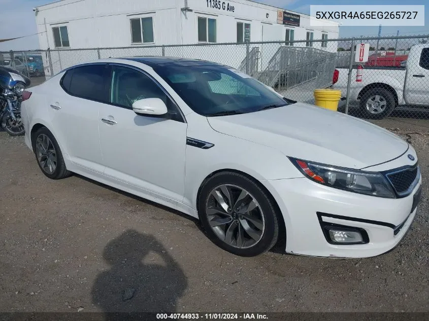 2014 Kia Optima Sx Turbo VIN: 5XXGR4A65EG265727 Lot: 40744933