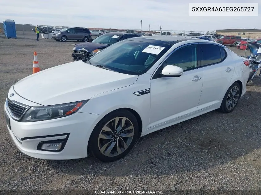 2014 Kia Optima Sx Turbo VIN: 5XXGR4A65EG265727 Lot: 40744933